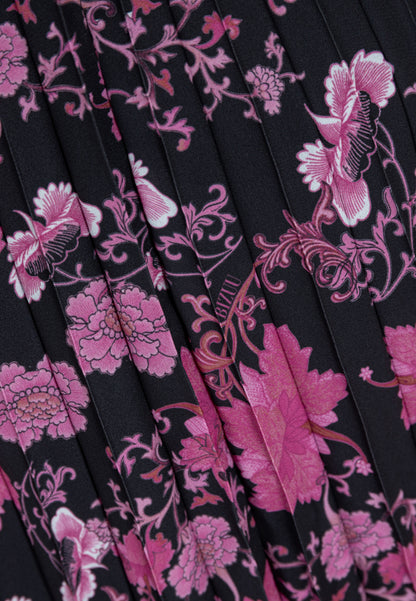 Spódnica plisowana midi w kwiaty AMINA