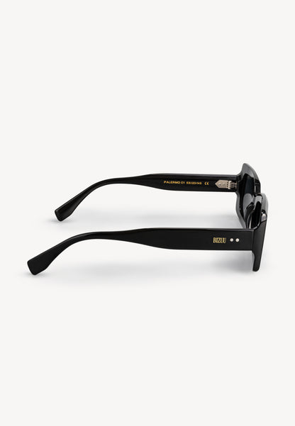 Okulary przeciwsłoneczne prostokątne z filtrem polaryzacyjnym PALERMO czarne
