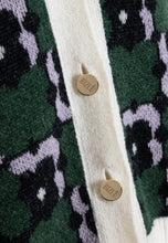 Sweter zapinany na złote guziki AMMIE zielony
