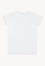 T-shirt z metaliczną aplikacją MOXY biały
