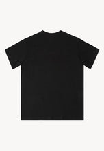 Długi t-shirt z nadrukiem z logo KIRAL czarny
