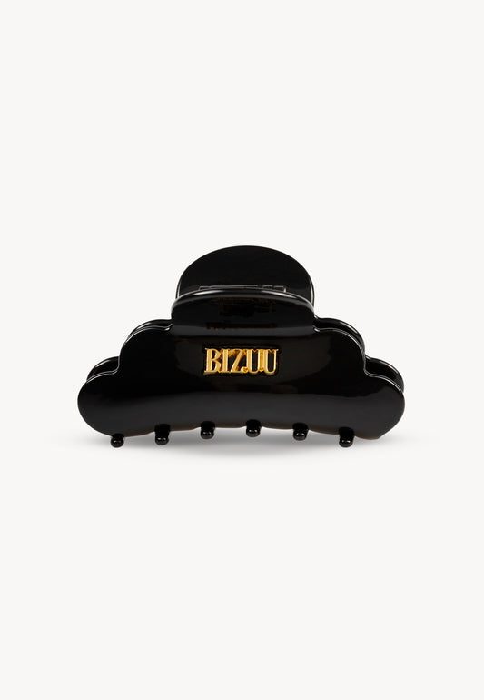 Klamra do włosów ze złotym logowaniem RAMLLA czarna