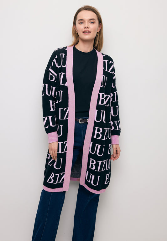 Długi kardigan CHIOS czarny