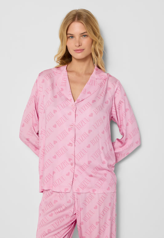 Góra od piżamy KARLIE różowa