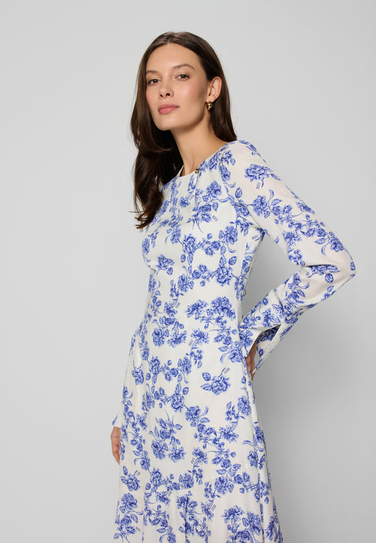 Midi sukienka w kwiaty IVYNI
