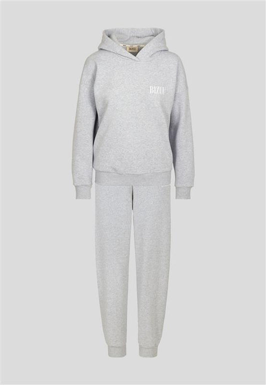 Szary komplet dresowy z bawełny