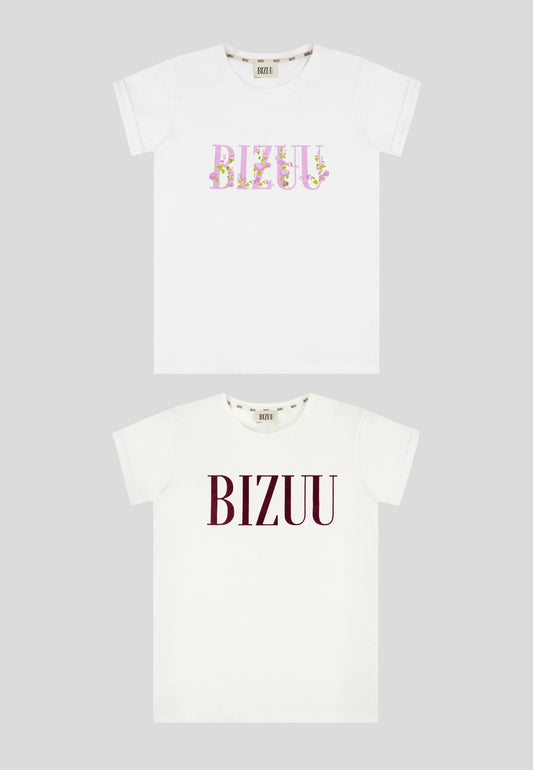 Komplet T-shirtów z logo BIZUU
