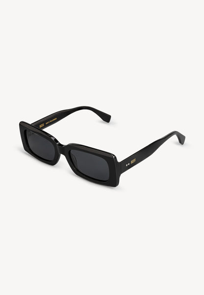 Okulary przeciwsłoneczne prostokątne z filtrem polaryzacyjnym PALERMO czarne