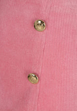 Spódnica trapezowa ze sztruksu z guzikami KASELLA różowa
