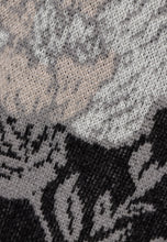 Sweter w kwiatowy print MOE czarny
