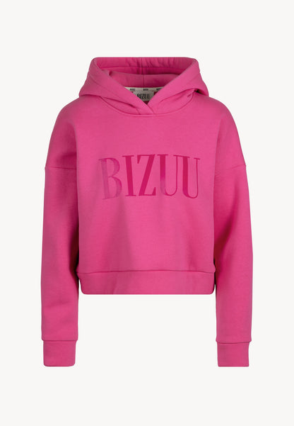 Bluza z kapturem z nadrukowanym logo SAYDIN różowa