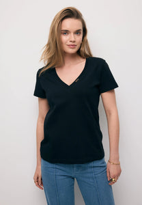 Klasyczny t-shirt czarny FOKIA