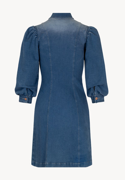 Niebieska sukienka jeansowa mini NIGANA