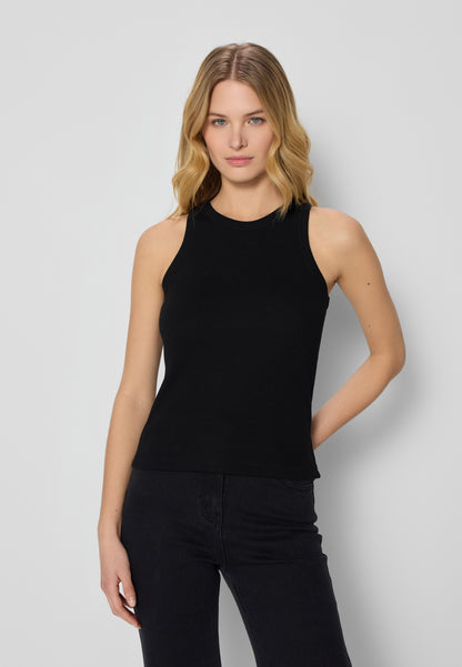 Czarny top z logo bizuu ALEXIN