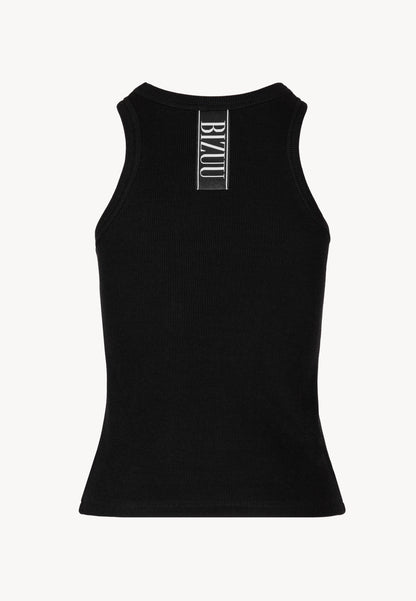 Czarny top z logo bizuu ALEXIN