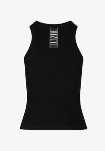 Czarny top z logo bizuu ALEXIN