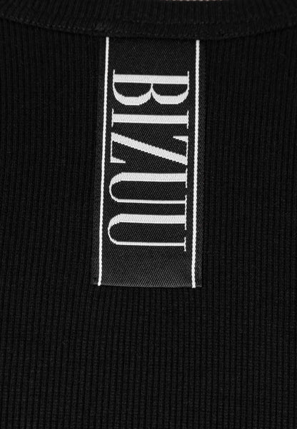 Czarny top z logo bizuu ALEXIN
