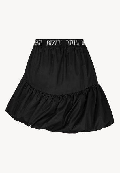 Czarna spódnica mini z logowaną gumą LILIBET