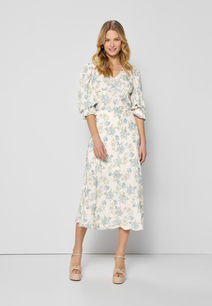 Kremowe body w kwiatowy print FLORES