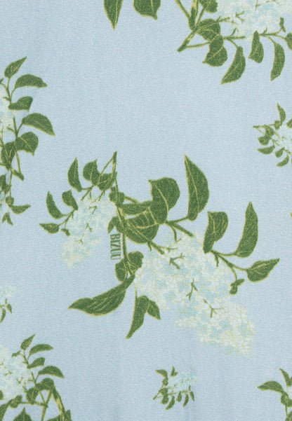 Sukienka midi w autorski print Bizuu TILDA niebieska