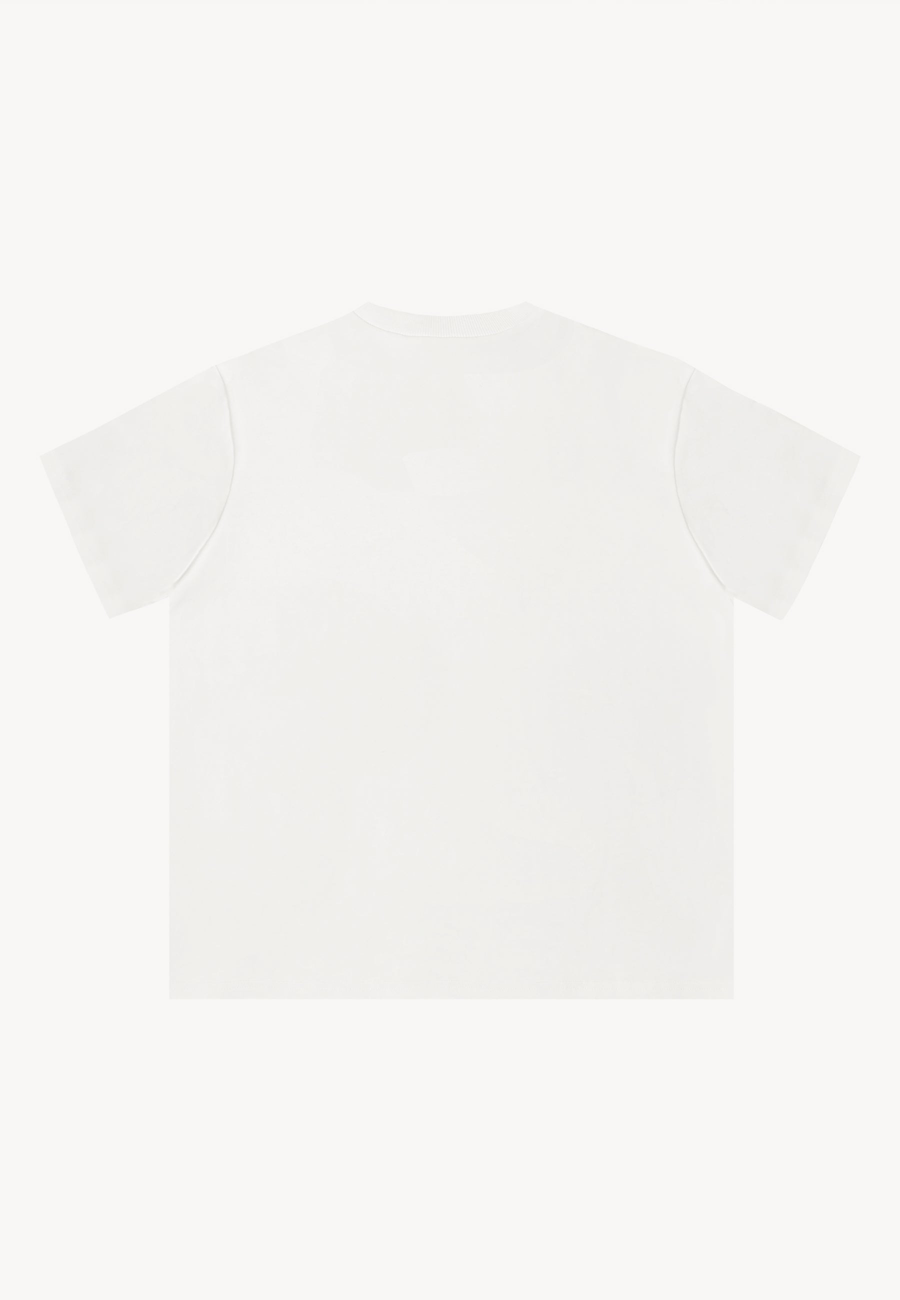 Tył białego T-shirtu SEYA.