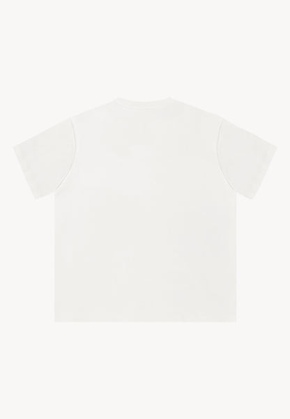 Kremowy t-shirt z haftem bizuu SEYA