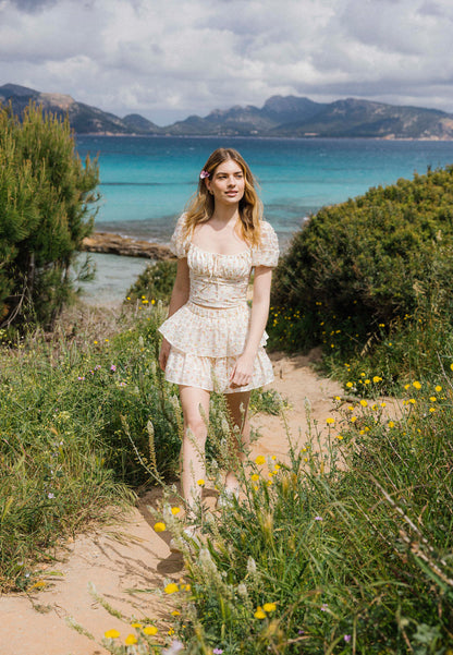 Boho bluzka w kwiatowy print VANNES