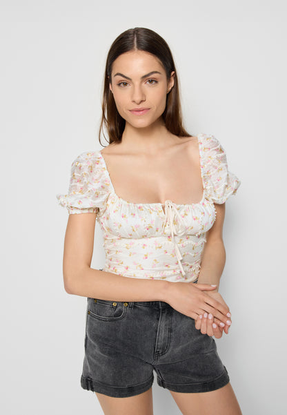 Boho bluzka w kwiatowy print VANNES