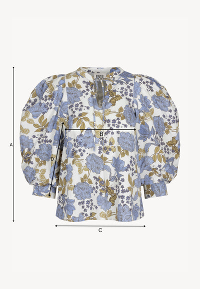 Bawełniana bluzka w kwiatowy print ANDRASSA
