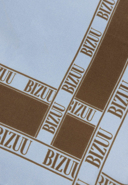 Jedwabna apaszka w autorski print ARIA niebieska