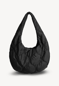 Czarna pikowana torba hobo ARINI