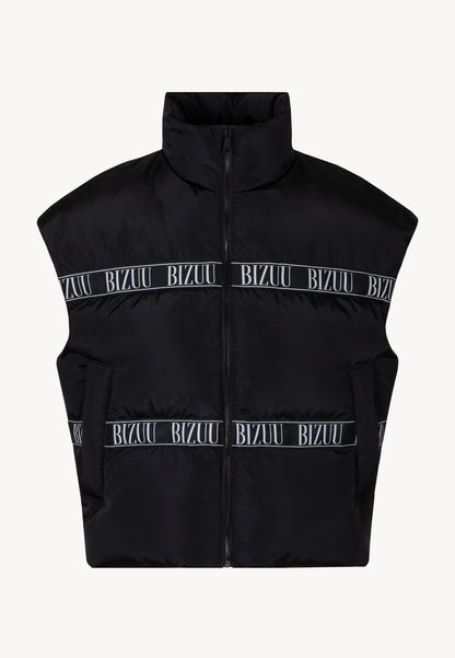 Czarna kamizelka puchowa z naturalnym wypełnieniem AYASE