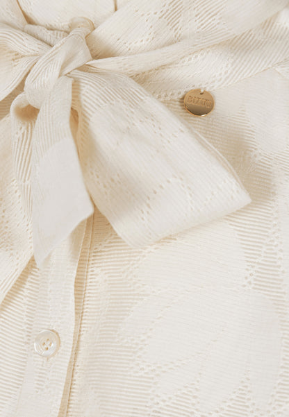 Kremowa bluzka z kwiatowym wzorem AZALEA