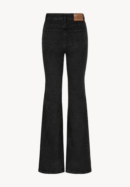 Spodnie jeansowe flare BELINNA czarne