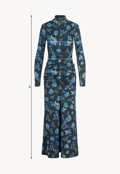 Sukienka midi z golfem BRIDGEE czarna