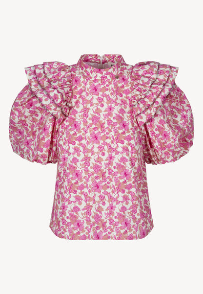 Bawełniana bluzka z autorskim printem CASSANDRA