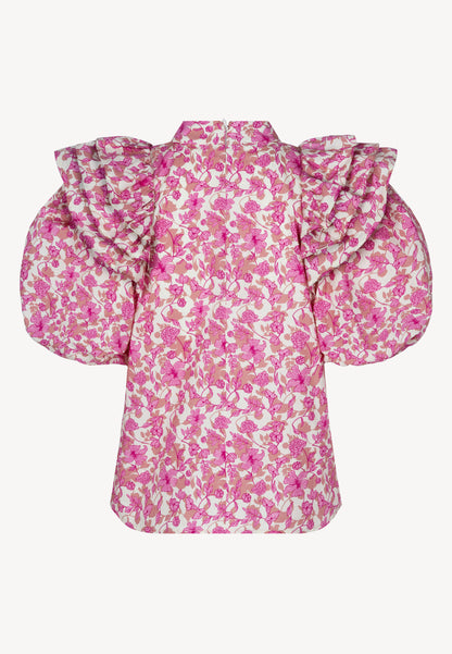 Bawełniana bluzka z autorskim printem CASSANDRA