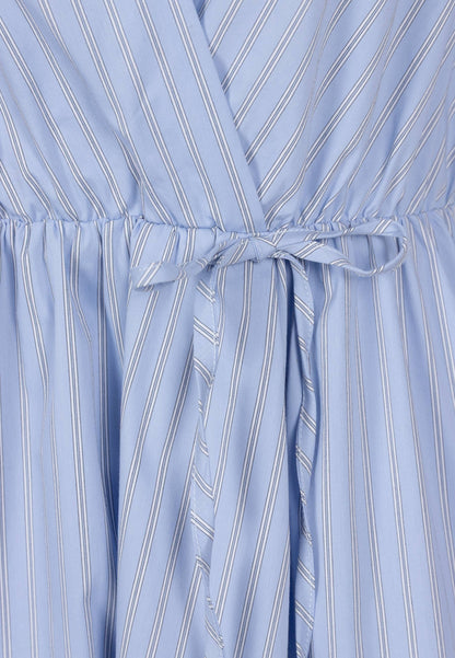 Niebieska sukienka w paski CELESTIA