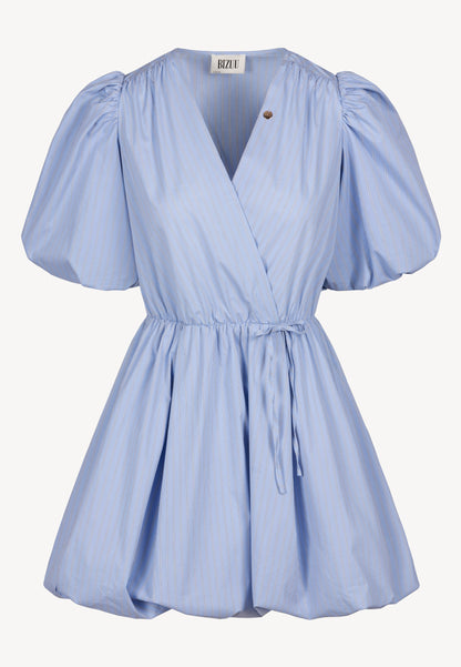 Niebieska sukienka w paski CELESTIA