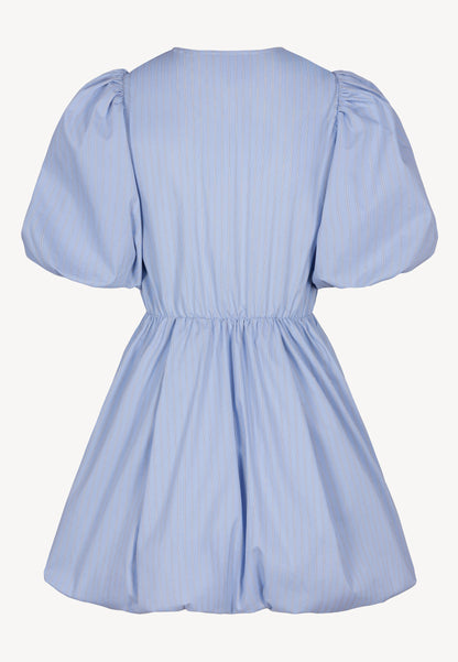 Niebieska sukienka w paski CELESTIA
