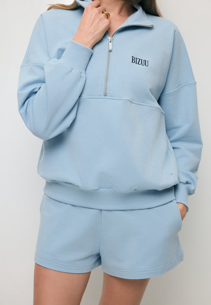 Błękitne spodenki dresowe z kieszeniami ETHIES