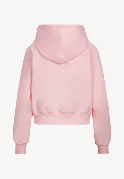 Rozpinana bluza dresowa z kapturem CIANA różowa
