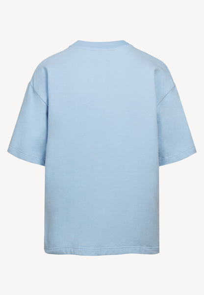 Błękitny T-shirt oversize CLOUD