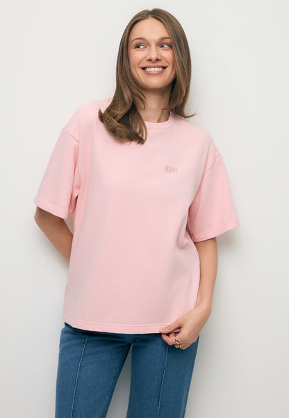 Różowy T-shirt oversize CLOUD