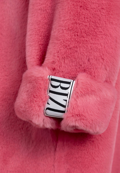 Futrzany płaszcz maxi DOLOMITES różowy