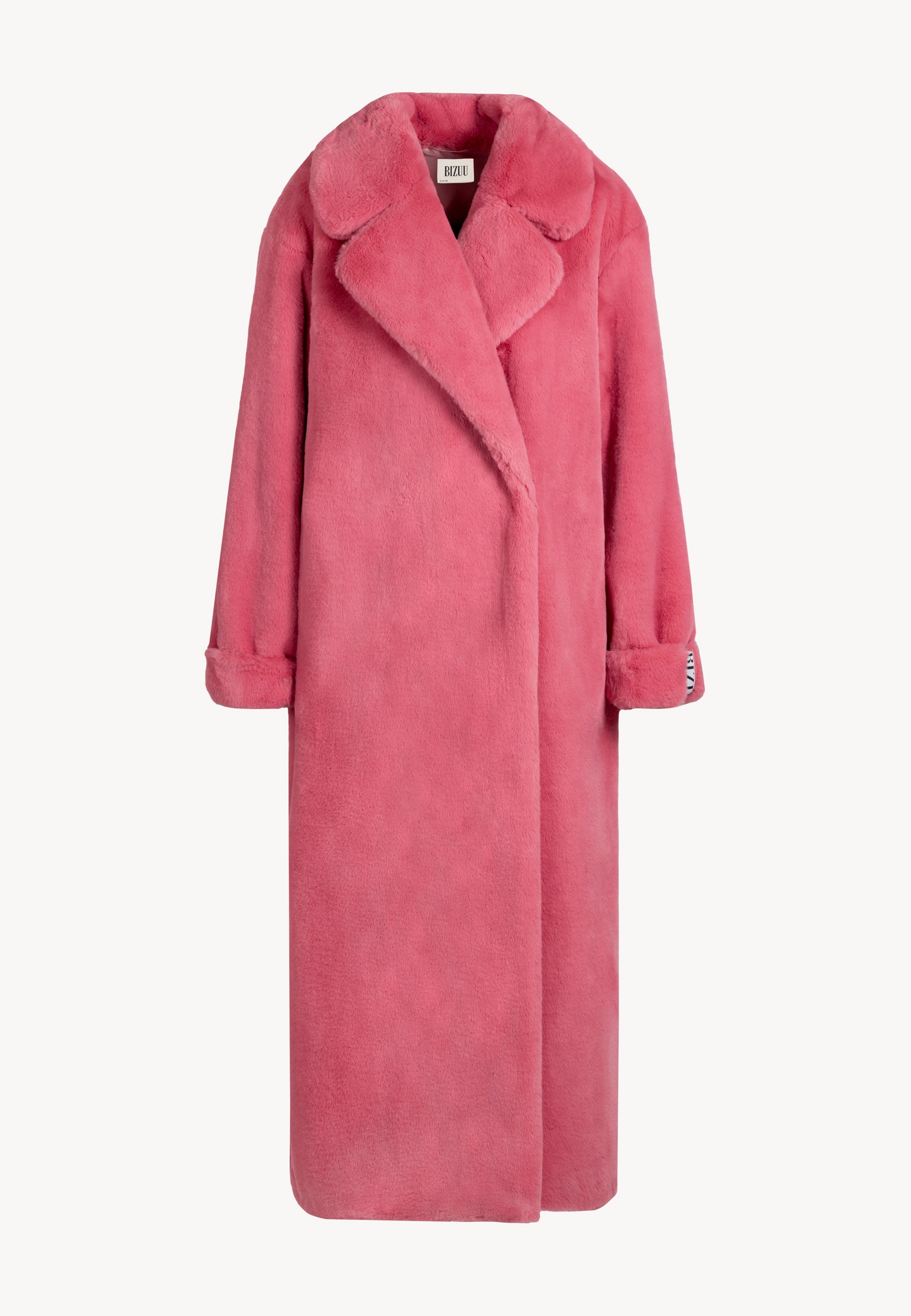 Różowy płaszcz z imitacji futra DOLOMITES.