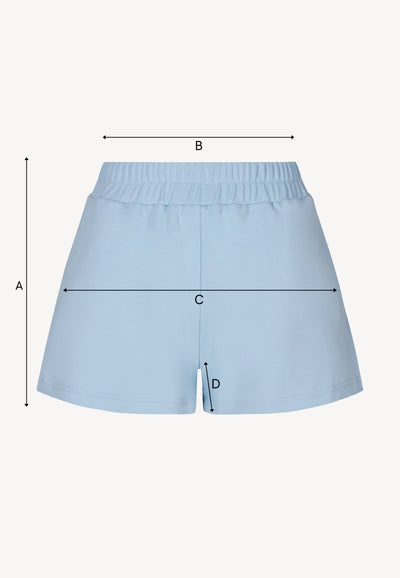 Błękitne spodenki dresowe z kieszeniami ETHIES