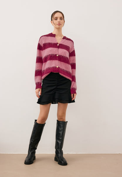 Czarna mini spódniczka z falbankami ROSALIAN