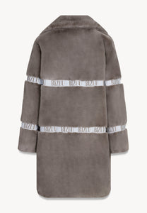 Oversizowe futro FLORENCE taupe