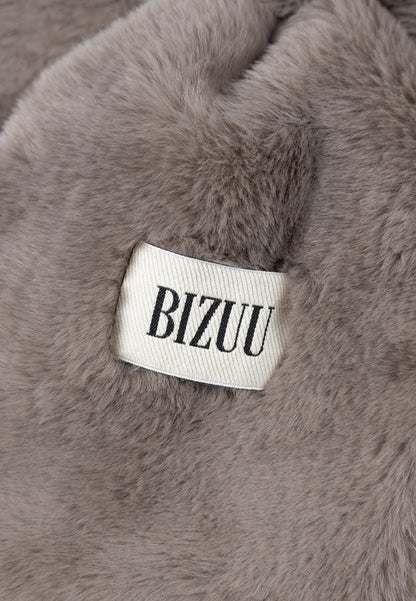 Szalik z logowaną metką FLUFFY taupe
